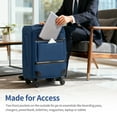 thumbnail image 3 of Ktaxon 3-Piece Softside Luggage Set With 8 Set Pcaking Cube TSA Lock, 360° Spinner Wheels Blue, 3 of 16