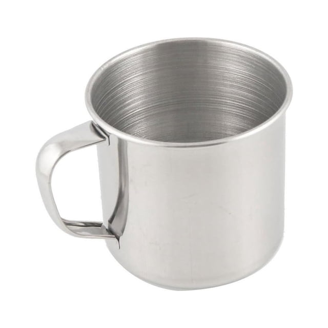 Toystoory Taza de acero inoxidable resistente a la oxidación con asa, tazas de acero inoxidable para acampar, regalos prácticos Mostrada