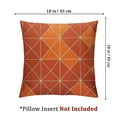 thumbnail image 4 of Orange Gold Plaid Geometric Stripes Embroidery Velvet Cushion Case Luxury Modern Square Throw Pillow Cover Pillowcase for Couch Living Room Bedroom Car, 4 of 7