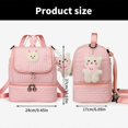 thumbnail image 3 of Fashionable Diaper Backpack for Moms Large Capacity baby care Bag Spacious & Stylish Diaper Bag Upgrades for Parents White, 3 of 5