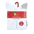 thumbnail image 6 of Fruit of the Loom Men's All Day Comfort Crew Socks, Sizes 6-12, White (6-Pack), 6 of 12