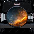 thumbnail image 2 of Abstract Fire Feather Polyester Universal Spare Wheel Tire Cover Custom Tire-Covers for Trailer RV SUV Truck Camper, 2 of 5