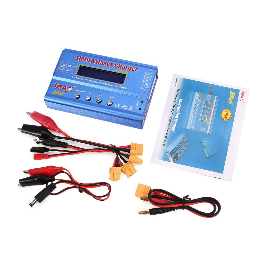 iMAX B6 80W RC Battery Charger Lipo NiMh Battery Balance Digital Charger for PC 