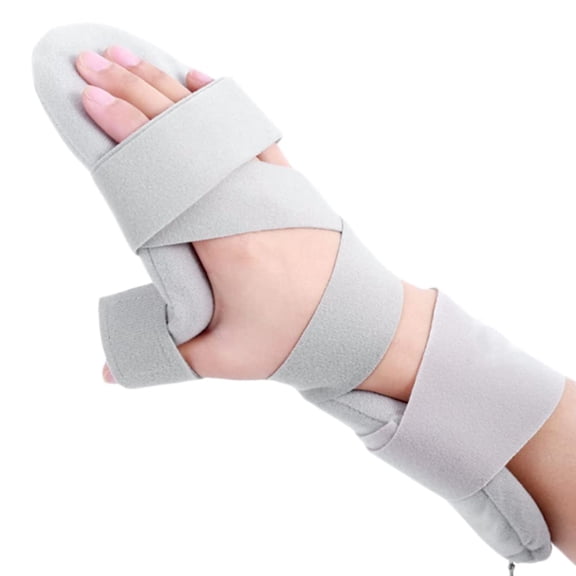 Resting Hand Splint with Finger Separator for Arthritis, Tendonitis, Carpal Tunnel Pain - Hand Correction Rehabilitation Device