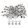 thumbnail image 1 of Unique Bargains 100 Sets Leather Rivets 8mm Double Cap Rivets 12mm Height Studs Silver Tone, 1 of 5