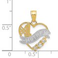 thumbnail image 4 of 14k Yellow GoldCubic Zirconia #1 Mother Heart Pendant, 4 of 4