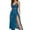 Blue, variant on Sexy Night Gowns for Adult Women Ladies Solid Colour Dark Pattern Jacquard Hollow Mesh High Open fork Sleepwear Black S