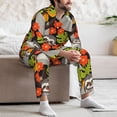 thumbnail image 7 of Salouo Sloth on the Branch Print Button-Front Long Sleeve Pajama Set for Men, Soft 2Pjs Men's Long Sleeve Sleepwear-X-Large, 7 of 7