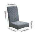 thumbnail image 3 of Cinvoph Vintage Dining Chair Covers, Exquisite Textured Stretch Chair Slipcovers, Chair Covers for Home Wedding Banquet Dining Room 18"x24"x"19", 3 of 6