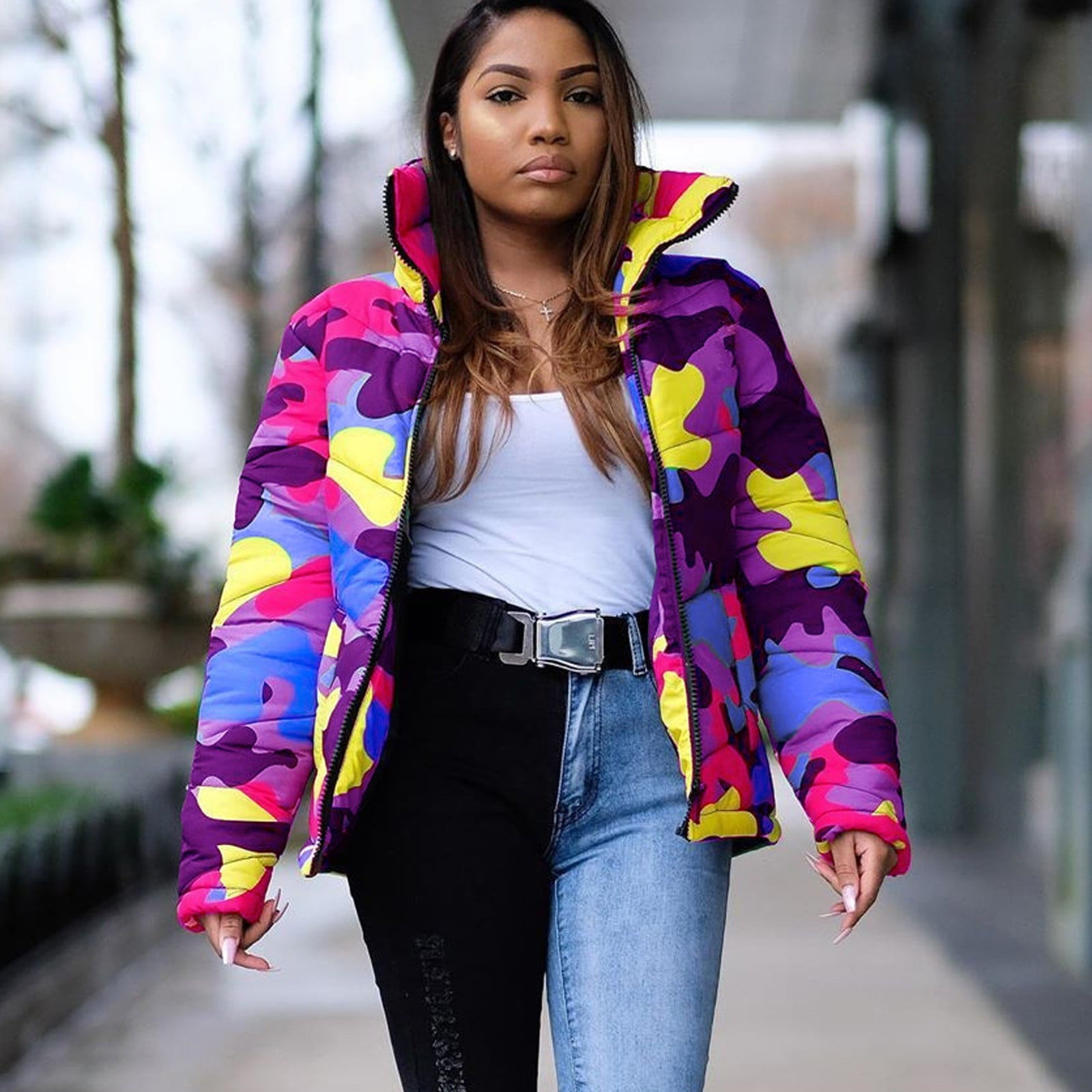 Rainbow camo deals jacket
