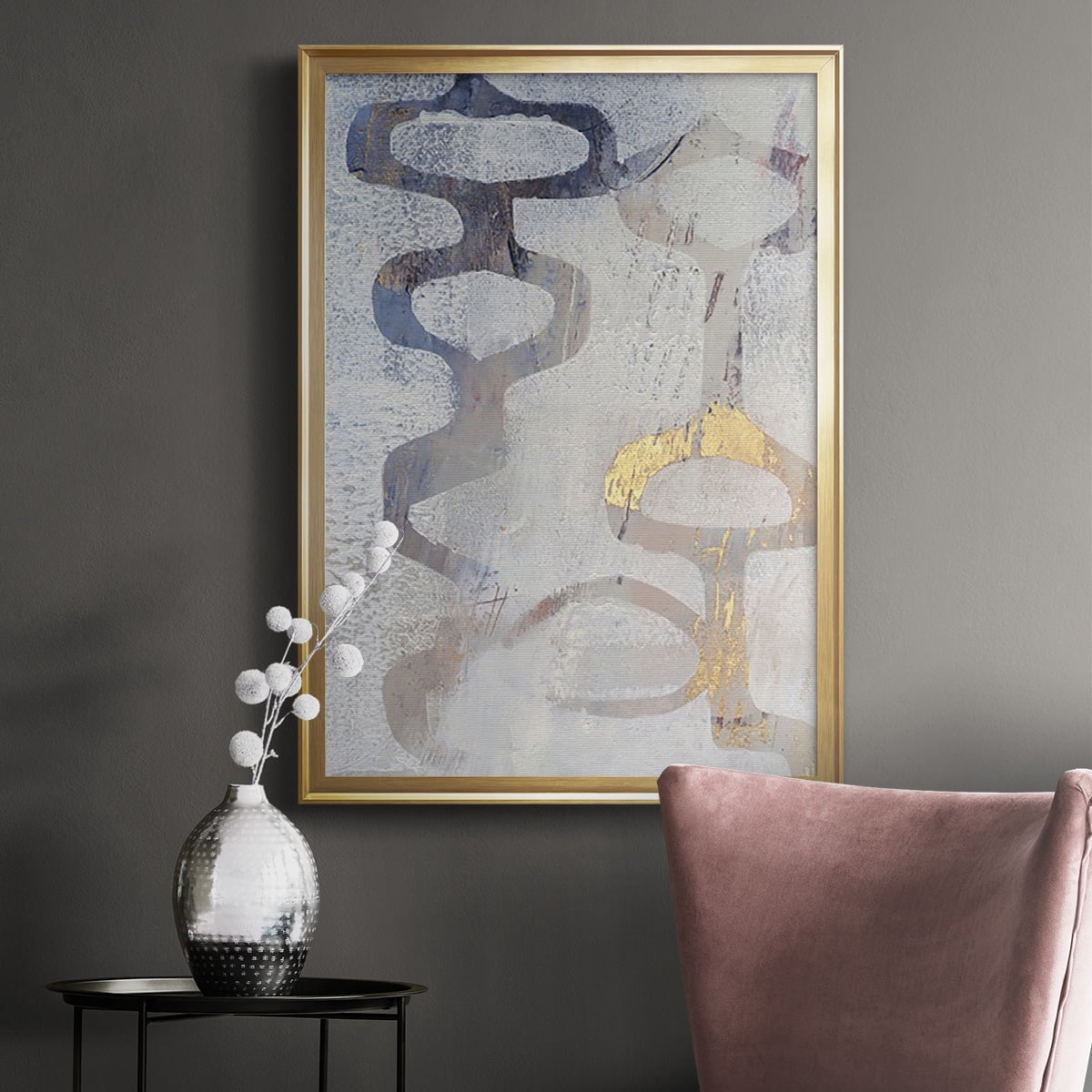 Linx I Premium Framed Print, in Gold, Black, or Silver - Ready to Hang