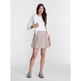 thumbnail image 3 of Avia Women's Pique Knit Pleated Bubble Hem Skort, Sizes XS-XXXL, 3 of 7