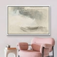 thumbnail image 2 of PixonSign Framed Canvas Print Wall Art Black Blue Abstract Pastel Landscape Nature Wilderness Illustrations Modern Art Decorative Minimal Rustic for Living Room, Bedroom, Office - 16"x24" White, 2 of 5