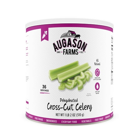 Augason Farms Dehydrated Cross Cut Celery No. 10 (Best Dehydrated Meals For Backpacking)
