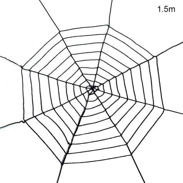 Worallymy Halloween Cobweb Animal Web Net Tricky Toy Prop para decoración de fiestas en interiores y exteriores, negro, 1,5 m Worallymy JD735799705