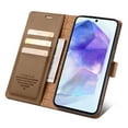 thumbnail image 6 of Allytech Flip Wallet Case for Samsung Galaxy A15, with Credit Card Slots, Magnetic Clasp, Slim Thin RFID Blocking Premium PU Leather Shockproof Kickstand Cover Case for Women Men - Brown, 6 of 7