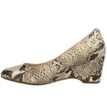 thumbnail image 3 of Cole Haan Womens The GoTo 60Mm Snake Round Toe Wedge Pumps Dress Casual Sho, 3 of 5