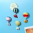 thumbnail image 4 of Imanes de nevera lindo globo de aire caliente resina decoración imán mensaje pegatina creativo animal viaje refrigerador colgante, 4 of 4