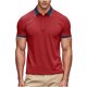 thumbnail image 3 of Negro Camisa de Manga Corta Mujeres Sólido Deportes Solapa Camisa Seca, Unisex Manga Corta Ropa de Trabajo Superior para Ocasional, 3 of 8