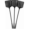 thumbnail image 1 of OFXDD Rubber Fly Swatter, Long Fly Swatter Pack, Fly Swatter Heavy Duty, All Black Colors (3 Pack), 1 of 7