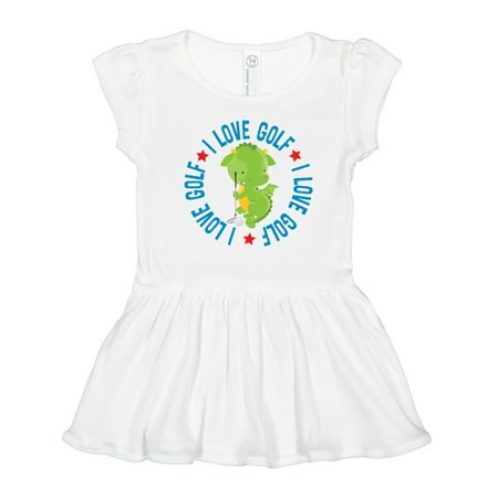 

Inktastic Golfing I Love Golf Outfit Gift Toddler Girl Dress