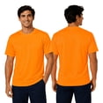 thumbnail image 2 of Gildan High Visibility Short Sleeve Pocket Safety Work T-Shirt For Men, (Safety-Orange, 4XL), 2 of 9