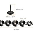 thumbnail image 2 of Uxcell 5Pack 1Meter Glossy Upholstery Tacks Strips Trim Sofa Decorative Nails, Gray, 2 of 5