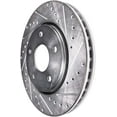 thumbnail image 5 of Detroit Axle - 296mm Front Drilled Slotted Brakes and Rotors Brake Replacement for BMW 525i 528i Fits select: 2003 BMW 525 I AUTOMATIC, 1999 BMW 528 IT AUTOMATIC, 5 of 6