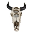 thumbnail image 2 of Western Steer Bull Cow Skull Decorative 3 Tea Light Votives Candle Holder Decor, 2 of 7