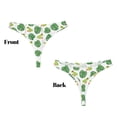 thumbnail image 3 of Balery Frogs And Tropical Leaves Tangas de Algodón para Mujer con Estampado – Ropa Interior Sexy, Transpirable, G-string-4X-Large, 3 of 6