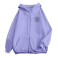 thumbnail image 4 of Sweatshirt for Women Perfect For Daily Wear or Loungewear! Cozy Picks for Every Soft Fabrics L Purple Sweatshirts, 4 of 4