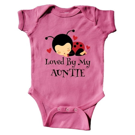 Loved By My Auntie ladybug Infant Creeper