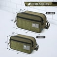 thumbnail image 6 of Pavilia Extra Large Tactical Toiletry Bag for Men, Hygiene Travel Bag, Military Dopp Kit, Water Resistant Molle Pouch, Mens Shaving Grooming Essentials, Bathroom Shower Small Organizer Case, Olive, 6 of 9
