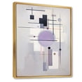 thumbnail image 2 of Designart "Transcendent Geometries Purple Suprematism II" Abstract Floater Framed Canvas Print, 2 of 7