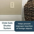thumbnail image 3 of Pass & Seymour 885ICC21 15A 125V 2 Pole, 3 Wire Grounding Premium Decorator Outlet, Ivory, 3 of 3