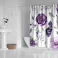 thumbnail image 3 of Waterproof Pioneer Shower Curtain 84x72 Inch Polyester Unique Colorful Floral Shower Curtain for Bathroom Hotel Home Decor with 12 Plastic Hooks, 3 of 5