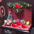 thumbnail image 3 of 12 Pcs Oiseaux Rouges Cardinal avec Clip sur Décoration de Sapin de Noël pour Couronne, 3 of 7