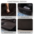 thumbnail image 6 of 72.8" Manual Loveseat Recliner Sofa,Reclining Loveseat with Flip-Up Backrest Console,Home Theater Seating with LED Lights,USB,Outlets,Storage, Wall Hugger Recliner Couch for Living Room, 6 of 11