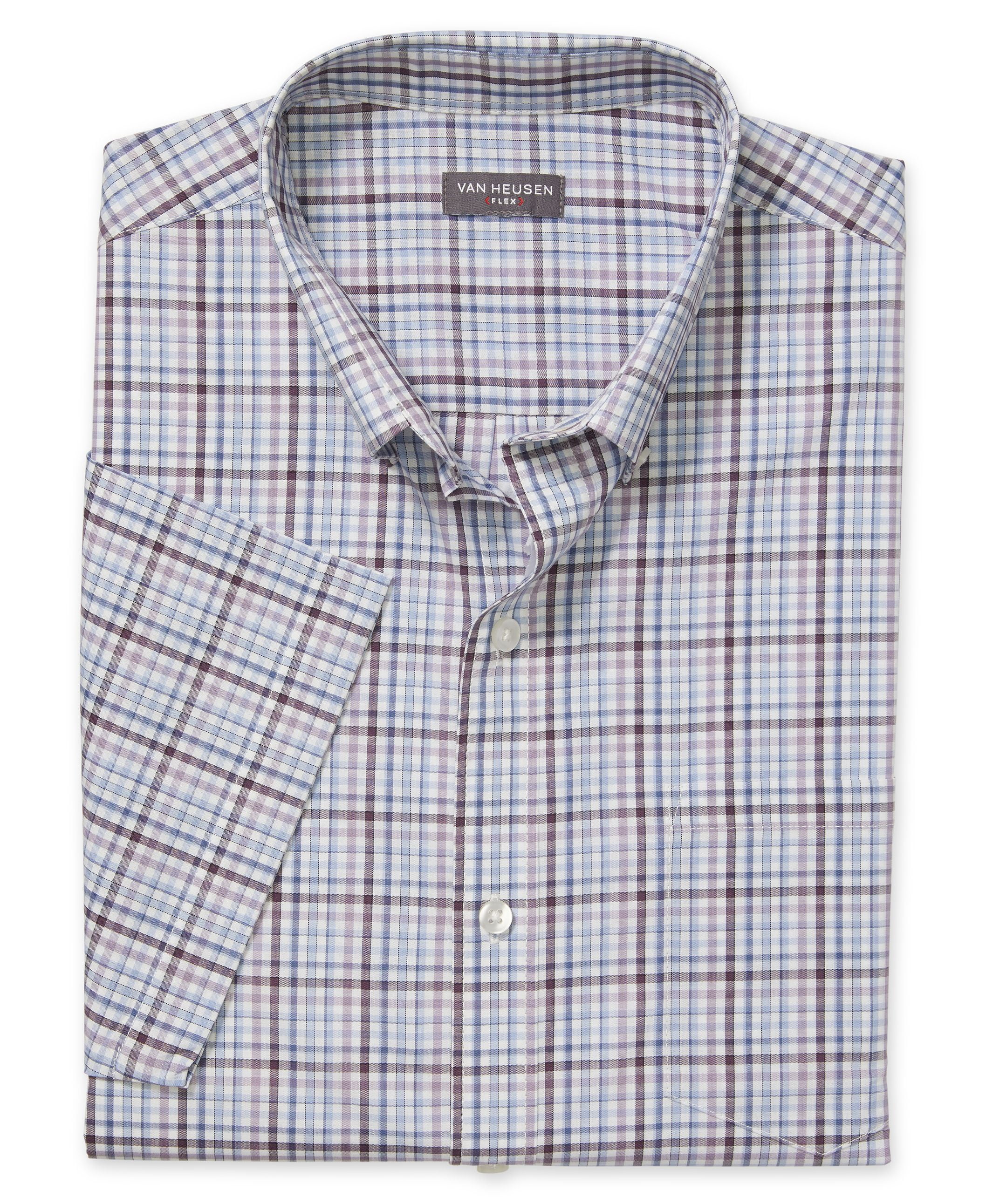 X-Future Mens Loose Fit Short Sleeve Plus Size Plaid Summer Big /& Tall Checkered Shirt