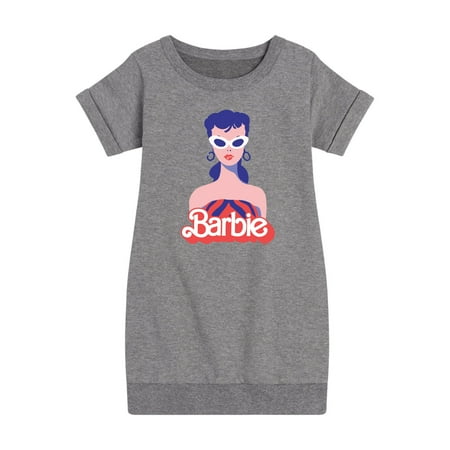 

Barbie - Retro Swimsuit - Original Logo - Toddler And Youth Girls Fleece Dress
