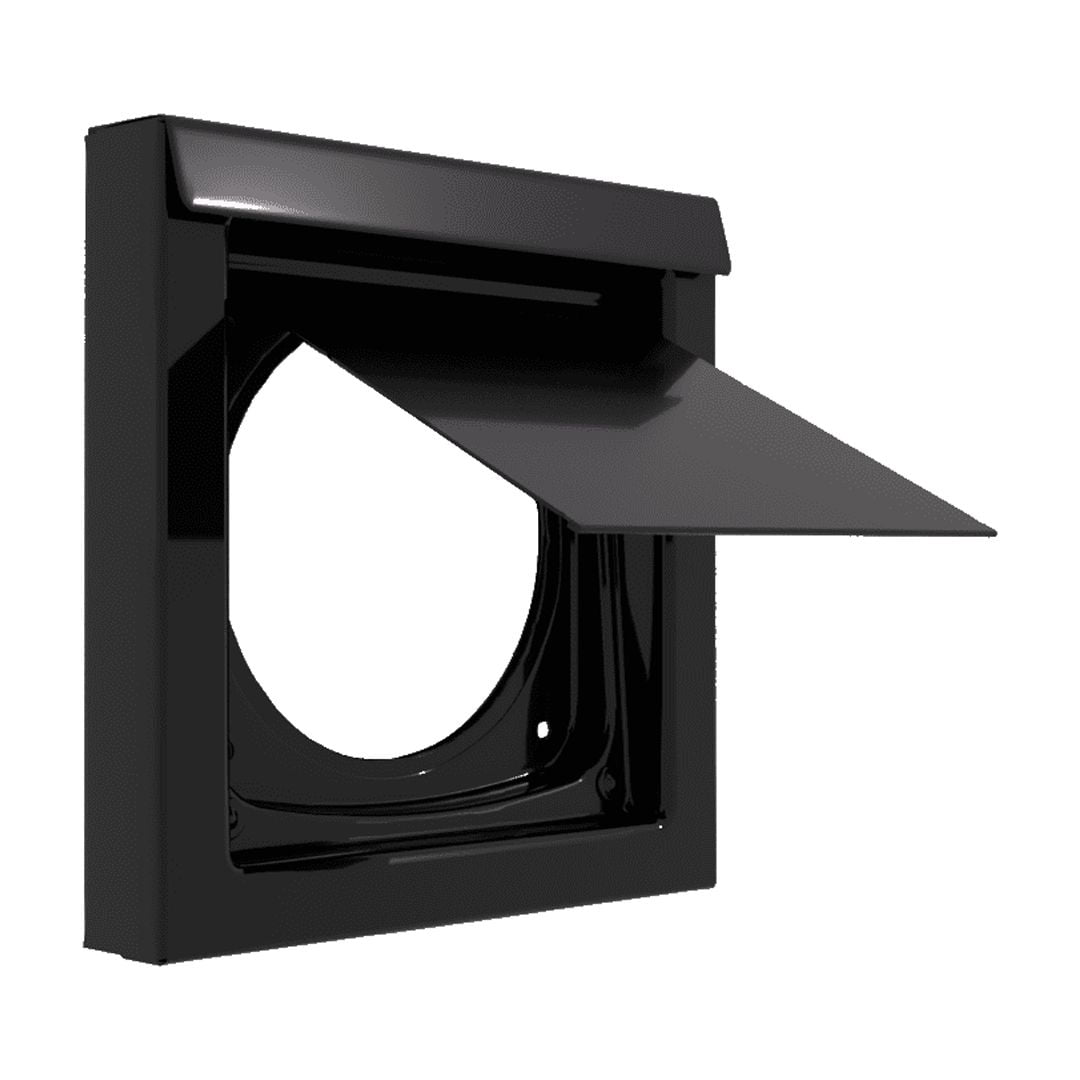 InOvate Dryer Wall Vent (No Collar) (Black)