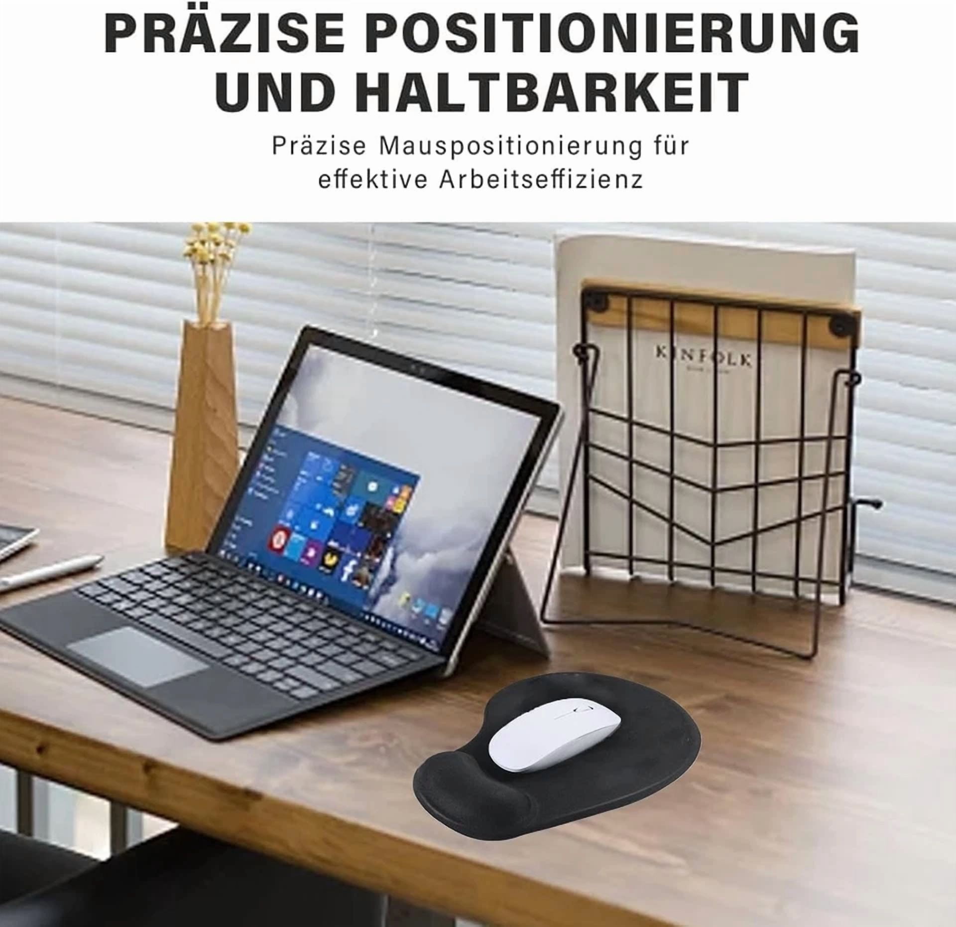 BUTTERFLY- Mouse Pad With Wrist Support, Portable And Comfortable Mouse Pad Suitable For Co