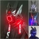 thumbnail image 2 of Shinobi Samurai Dreadlock Cyberpunk casco juguete Cosplay Shinobi fuerzas especiales Samurai trenzas triángulo proyecto El con luz Led Gao Jinjia LED, 2 of 2