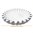 thumbnail image 2 of Fluted Ruffle Decorative Bowl Resin Scallop Fruit Bowl Key Bowl for Entryway Table Bowl for Coffee Dining Console Table, 2 of 6