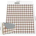 thumbnail image 2 of Outdoor Foldable Waterproof Sand Mat, Extra Large Picnic Blanket 60" x 80" - Red Striped, 2 of 5