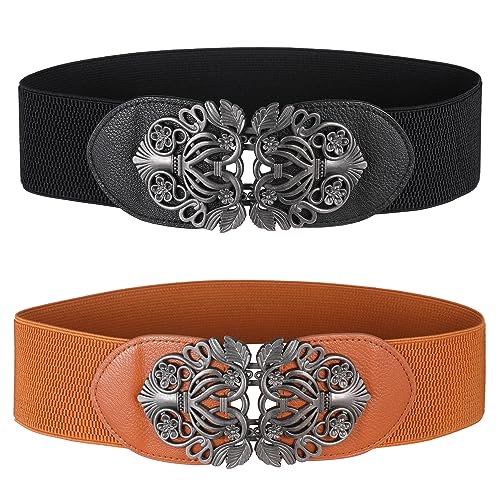 kurtrusly Retro carved trendy casual elastic waistband