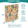 thumbnail image 3 of FORMRS 3 Ring Binder 1.5 inch with Pockets Set of 2 Clip Board 200 Sheets Capacity, Orange Leaves, 3 of 8