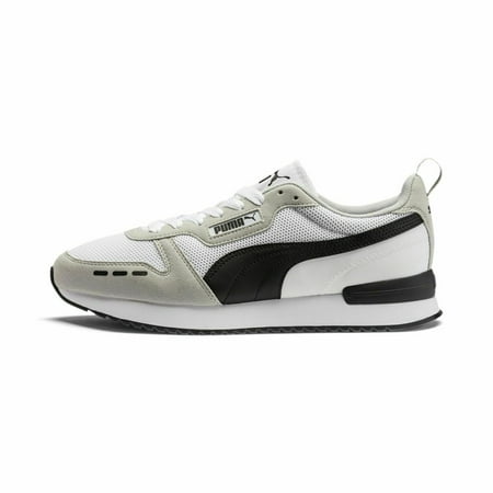 Men's Puma R78 White-Gray Violet-Black (373117 02) - 8.5