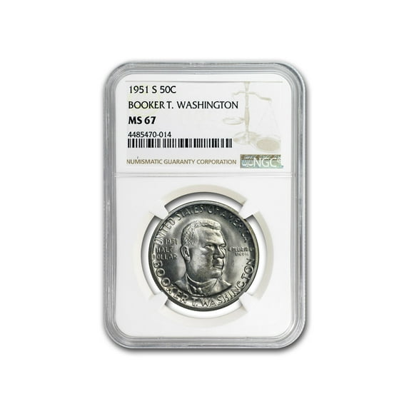 1951-S Booker T. Washington Half Dollar MS-67 NGC