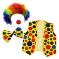thumbnail image 1 of Disfraz de payaso de Halloween para adultos, traje de actuación, traje de payaso, traje de peluca de cosplay, 1 of 4